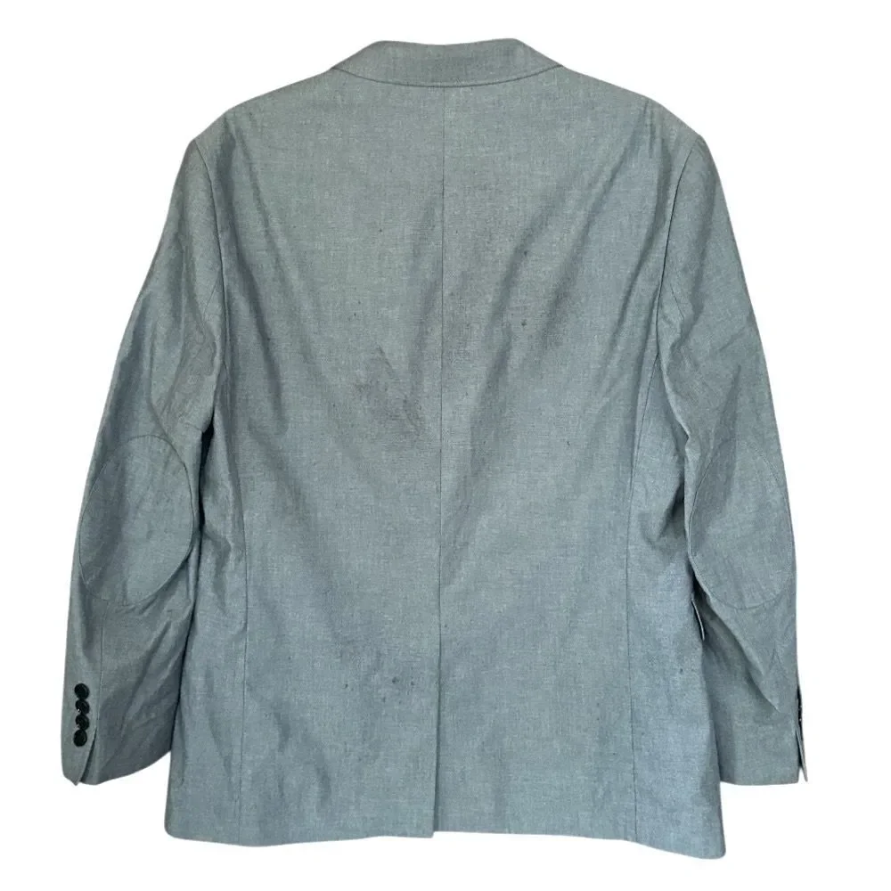 EXPRESS Men's Photographer Fitted Blazer Sport Jacket 42R Navy Paisley Lined